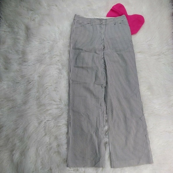 @ Express 2 White Grey Striped Trouser Pant Editor - Picture 2 of 7